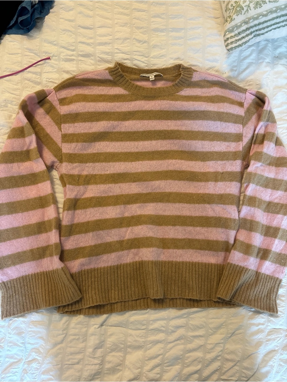Rebecca Minkoff striped 100% CASHMERE sweater